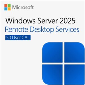 Microsoft Windows Server 2025 Remote Desktop Services (RDS) 50 User connections